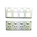 10 Amp Quad GPO x2 Pieces Power Point 4 Gang Electrical Socket 10A SAA