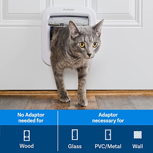 PetSafe Microchip Activated Cat Flap, Exclusive Entry, Easy Install, 4-Way Manual Locking, Energy Efficient, Draught Excluder, Convenient (New Version)