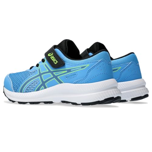 ASICS Kid's Contend 8 Pre-School Running Shoes, Waterscape/Black, 3 Little Kid