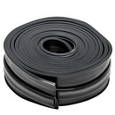 VEVOR Garage Door Seals Bottom Rubber, U Shape +O Ring Combination Garage Door Bottom Weather Seal, 20ft Weatherproofing Garage Door Seal, 5/16 inch T-Ends and 3 3/4 inch Width, for Doors, Black