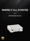 Topping DX1 Support Up to DSD256 and PCM384 THD+N<0.0002% XMOS XU208 Newest AK4493S 2 Gain Settings Hi-Res Audio DAC & Headphone Amplifier(Black)