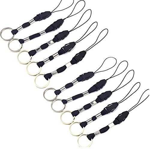 YOUOWO 10 pcs Nylon Lanyards for USB Flash Drive Cell Phone Key iPod mp3 mp4 ID Card Badge Small Electronic Devices Can disassemble Charms Detachable Small Lanyard