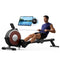 MERACH Electromagnetic Rowing Machine with Exclusive App, Dual Slide Rail Design Magnetic Rower, True 350LB Max Weight, Rowing Machines for Home Use, Auto Resistance Feature