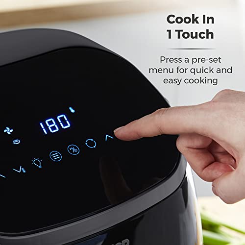 Tower T17076 Xpress Pro Combo 10-in-1 Digital Air Fryer Oven with Rapid Air Circulation, 60-Minute Timer, 11L, 2000W, Black