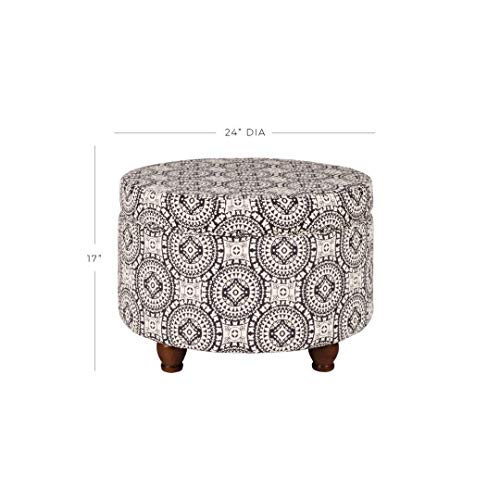 Kinfine Medallion Storage Ottoman