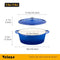 Velaze 7.5 QT Enameled Oval Dutch Oven Pot with Lid, Cast Iron Dutch Oven with Dual Handles for Bread Baking, Cooking, Frying, Non-stick Enamel Coated Cookware