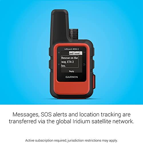 Garmin 010-02602-00 inReach Mini 2 Portable Satellite Communicator/GPS Navigator, Flame Red Bundle with 2 YR Premium Extended Service Protection Plan