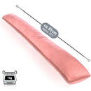COM-FOUR® 2 x Draught Excluders for Doors and Windows, Microfibre Windstopper, Energy Saving with Draught Stopper (Pack of 02, Pink)