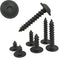 Auprotec Tapping Screws 4.2 x 22 mm Flat Head with Washer Torx Black Galvanised DIN 7049 4.2 x 22 mm Pack of 100