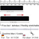 BKSAI Door Seal Draught Excluder for Doors 70 cm 60-75 cm No Cutting Folding Wind Stopper Door Sound Insulation Door Air Stopper Front Door Cold Protection Protects Against Heat Loss