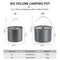 Naturehike Camping Pot, 6-10 Person Big Size 6L and 10L Cookware Aluminium Alloy Cooking Pot Utensils for Camping Picnic Pot with Storage Bag (10L)