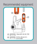 Gardena 8600 Basic Clear Water Submersible Pump: Drainage Pump with Flexible Hose Connection, Flow Rate up to 8,600 l/h, Flat Suction up to 4 mm, Float Switch with Continuous Running Function