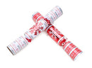 Toyland® Pack of 10 - Red & White Snowflake Nordic Christmas Crackers - Christmas Dinner Table Decorations