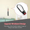 Zhichengbosi 40 cm Riding Crop, Black Faux Leather Paddle Horse Crop and Riding Whip (Red)