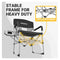 KingCamp Portable Director Camping Folding Chair Hard Arm with Handle and Side Table Support 300 lbs Perfect for Beach Sunbathing Backyard Outdoor Use, One Size, Black/MediumGrey-2 Pack