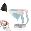 Portable Foldable Shampoo Basin, Self-Service Hair Washing Basin for Elderly, Pregnant Women, Patient, Disabled People