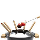 Princess 01.173025.02.001 Fondue Set Pure Black, Bamboo, 800 W, 1.5 liters, Bamboo & Black