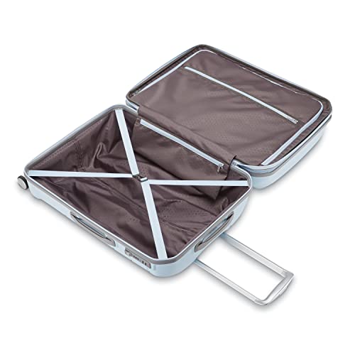 Samsonite Freeform Hardside Expandable with Double Spinner Wheels, Powder Blue, 2-Piece Set (21/28), Freeform Hardside Expandable with Double Spinner Wheels