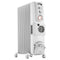 De'Longhi, Portable Oil Column Heater, 2400W with Timer, Addional Fan to Boost Heat, Castors and Cool-Touch Handle, 24 H, DL2401TF, White