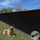 E&K Sunrise 5' x 25' Black Fence Privacy Screen, Commercial Outdoor Backyard Shade Windscreen Mesh Fabric 3 Years Warranty (Customized Set of 1