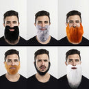 WILLBOND 6 Pieces Fake Beards Mustaches Halloween Beard Funny Fake Beard Costume Accessories Party Supplies for Adult Kids