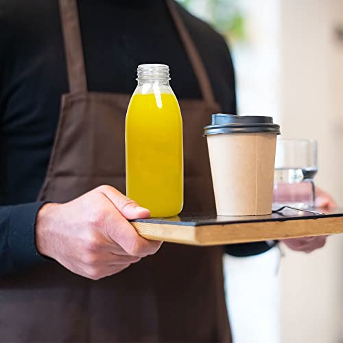 Packware Juice Plastic Bottles - Reusable Drink Containers with White Lids - Reusable & Leak-Proof Juice Bottles, Great for Storing Homemade Juices Water Smoothies & Much More - 10 Pack(300ml)