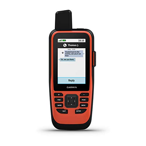 Garmin GPSMAP 86i, Floating Handheld GPS with Button Operation, Inreach Satellite Communication Capabilities, Stream Boat Data from Compatible Chartplotters