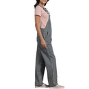 Dickies Women's Denim Bib Overall, Rinsed Hickory Stripe, Medium