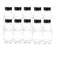 Packware (10 Pack - 250 ml) Empty Plastic Juice Bottles with Lids Square Drink Containers PET Refillable Empty Water Drink for Storing Homemade Juices Water and Other Beverages | BPA-Free