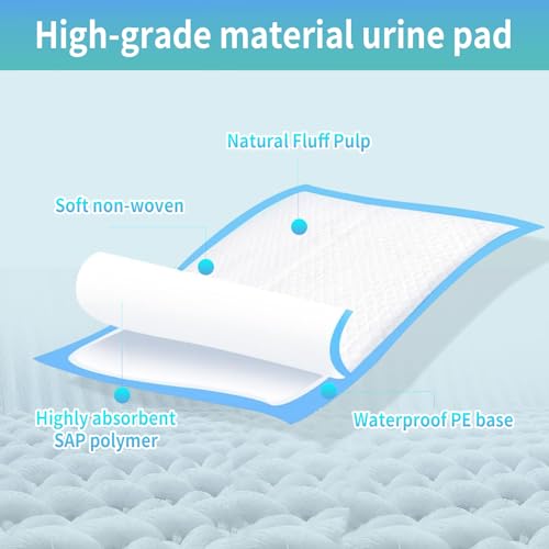 Disposable Urine Pads, Pack of 100. Baby Diaper Changing Pads with Absorbent and Leak-Proof Features. Breathable and Protective Bed Liners. Expand Size: 43cm*33cm