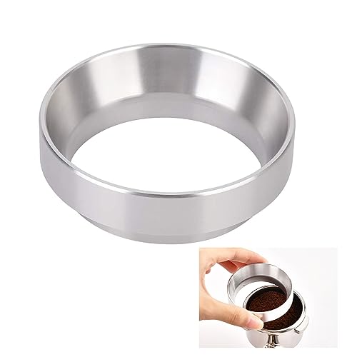 58mm Metering Funnel, Aluminum Espresso Metering Handle Metering Funnel Coffee Metering Ring, Universal Coffee Dosing Ring Coffee Maker Accessories