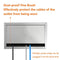 ZESHAN Pull up pop up Power Desk Power Board with Two Angle Opening,3 Power Plugs,1 USB C Charger Port,1.5M Power Extension Cord Silver for Home Office Conference Room