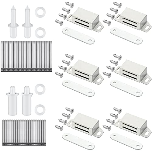 125 Pieces Plantation Shutter Repair Kit Repair Plantation Shutters Tool Set Shutter Staples Plantation Shutter Magnets Replacement Shutter Pins for Shutter, Cabinet, Furniture, Closet