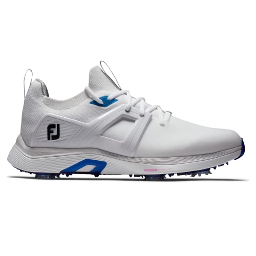 Footjoy Men's Hyperflex Golf Shoes, White White Grey, 10.5 AU