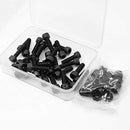 (40 Sets) M6 x 16mm Bolts and Nuts Set Socket Head Cap Screws 12.9 Grade Alloy Steel Black Full Thread