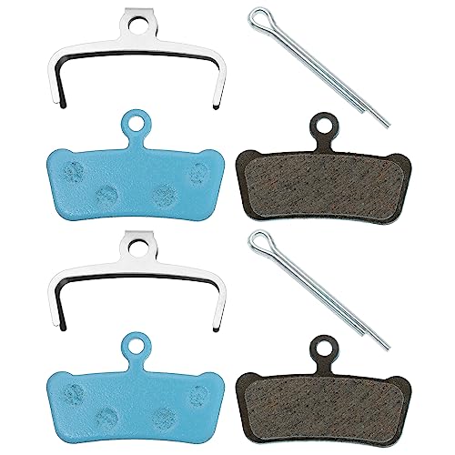 VGOL 2 Pairs Bicycle Disc Ceramic Brake Pads Compatible with SRAM Guide R/RS/RSC Compatible with Avid XO Trail Mountain Bike Road Bike Cycling Components Blue