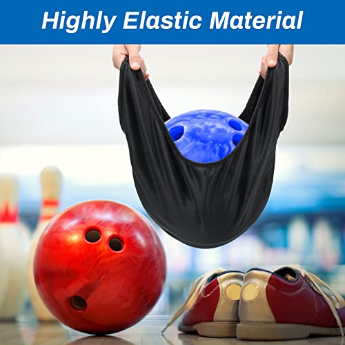 Anglekai 2+2 Bowling Seesaw Bag/Bowling Ball Towel, 10" x 8" Bowling Shammy Pad Shammy Bowling Towel with Easy Grip Dots, Non-Slip Bowling Polisher Bag for Clean/Storage Bowling Ball Towel