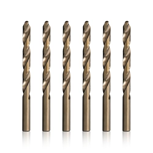 "Z" Cobalt Heavy Duty Jobber Length Drill Bit, Drill America, D/ACOZ, Pack of 6