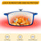 Velaze 7.5 QT Enameled Oval Dutch Oven Pot with Lid, Cast Iron Dutch Oven with Dual Handles for Bread Baking, Cooking, Frying, Non-stick Enamel Coated Cookware