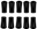 LALOCAPEYO 10PCS Wear Resisting Trekking Pole Tip Accessories Hiking Pole Rubber Feet Tips Replacement Fits Most Standard Walking Sticks Shock Absorbing(11mm Hole Diameter)