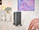 De'Longhi TRRS0715E.G, 1500W Radia S Oil Column Heater w/Timer, Black