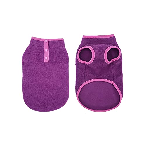 S Size Fuchsia Outdoor Pet Dog Puppy Winter Warm Fleece Jumper Vest Coat Jacket Apparel Clothes