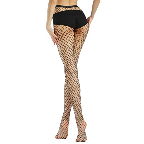 Stockings for Women High Waist Fishnet Stockings Sexy Thigh High Pantyhose Fishnet Tights