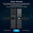 Fingerprint Smart Lock, WiFi Electronic Door Lock, Touchscreen Smart Door Lock with Password | IC Card | Tuya Smart Door Lock with Mechanical Key
