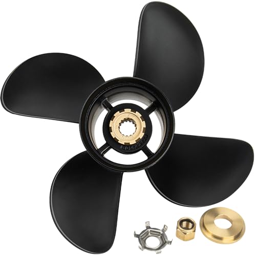 VIF 4 Blade Boat Propeller OEM Upgrade 14 x 19 OEM Upgrade 5 Boat Propeller for Mercruiser Alpha One/Bravo One & Mercury Outboard Engines 135-300HP,48-8M008449,15 Spline Tooth,Rh