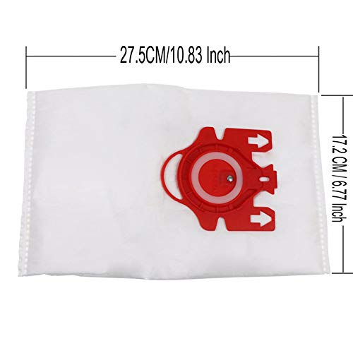 12X Vacuum Cleaner Bags Compatible with Miele FJM Red 3D COMPACT C1 C2 S4 S6 S290 S381 S514 S6210 S251i-1 S255 S255i S256 S291 S291-2 S710-1 S711-1 S712-1 S714 S714-1 S715 S716-1 S717 S718-1 S724 S726