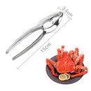 Nutcrackers for Nuts, Wanfoou Walnuts Nut Opener, Indoor Zinc Alloy Nut Opener Tools, Indoor Nutcracker for Hazelnuts Walnut Crab, Portable Seafood Opener Plier for Picnic Camping