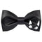 100% Satin Silk Mens Pre-Tied Bowtie Solid Bow Ties-Animal Series (Black cat Black)