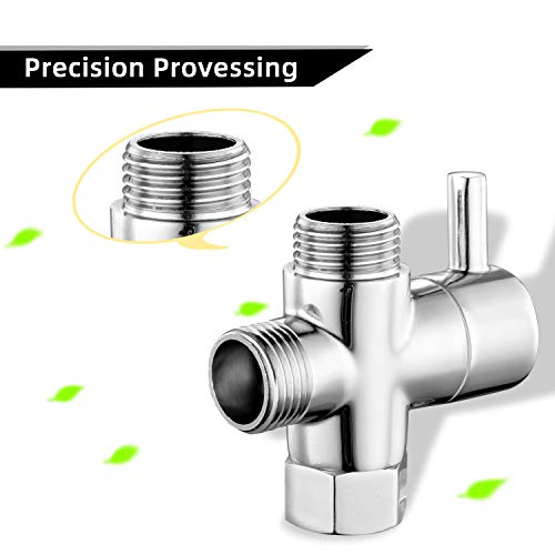 (nuts) - Zengest G1/2 (20mm Diameter) Shower Head Diverter Valve, Shower Arm Diverter Valve for Hand Shower Head and Fixed Spray Head, The Sealing Gasket Needs To Be Added To The Nut Inlet When Installing.