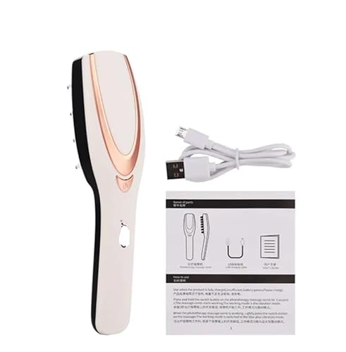 3 in 1 Electric Wireless Infrared Ray Massage Comb Hair Growth 3 Modes Vibration Head Scalp Massager Anti Hair Loss Care